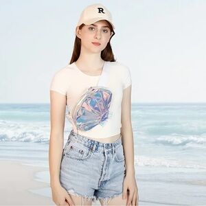 Iridescent Shell Bag